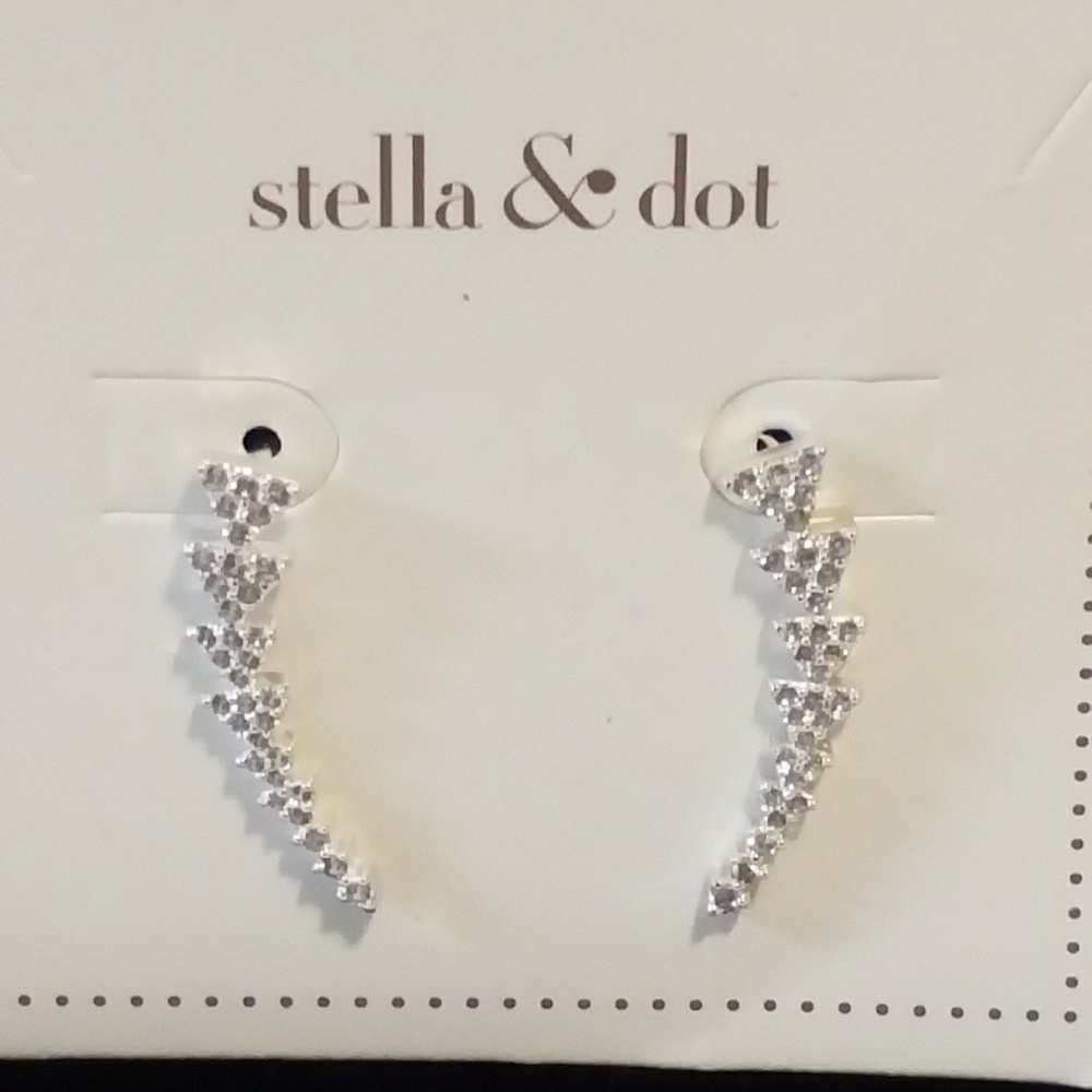 Pave Triangle Ear Climber by Stella and Dot